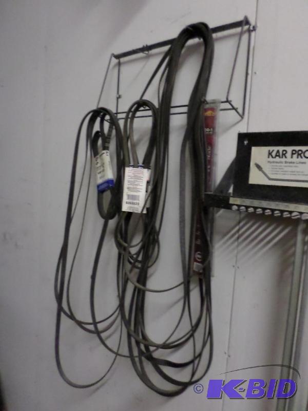 lot 69 image: Rack Of Automotive Belts...