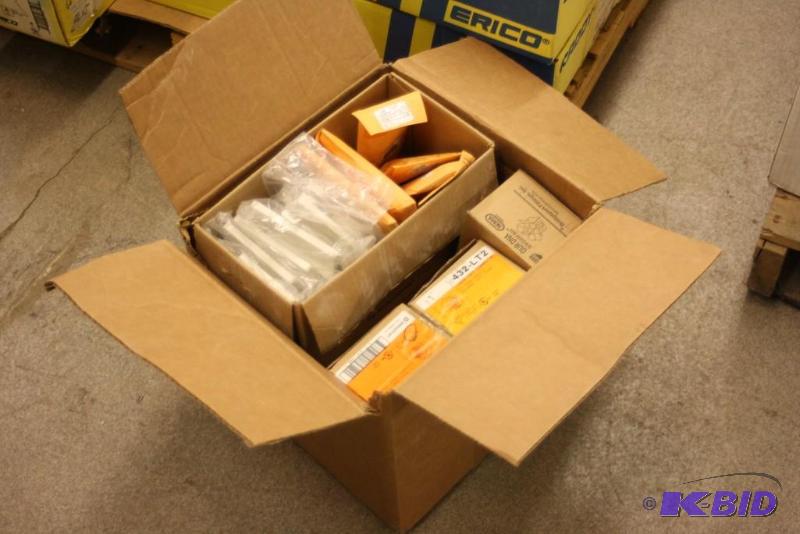 Box Lot Including Bridgeport Liquid Tight Connectors L-908 Mini Connectors ANd More.