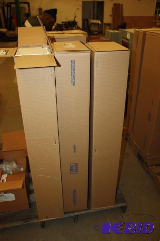 Lot of (3) Suspended Light Fixtures Volt UNV White.