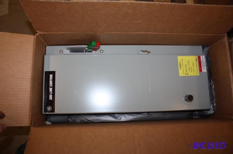Box Lot Including General Electric 300-Line Control Industrial Circuit Breaker 15A 480V 3 Pole.