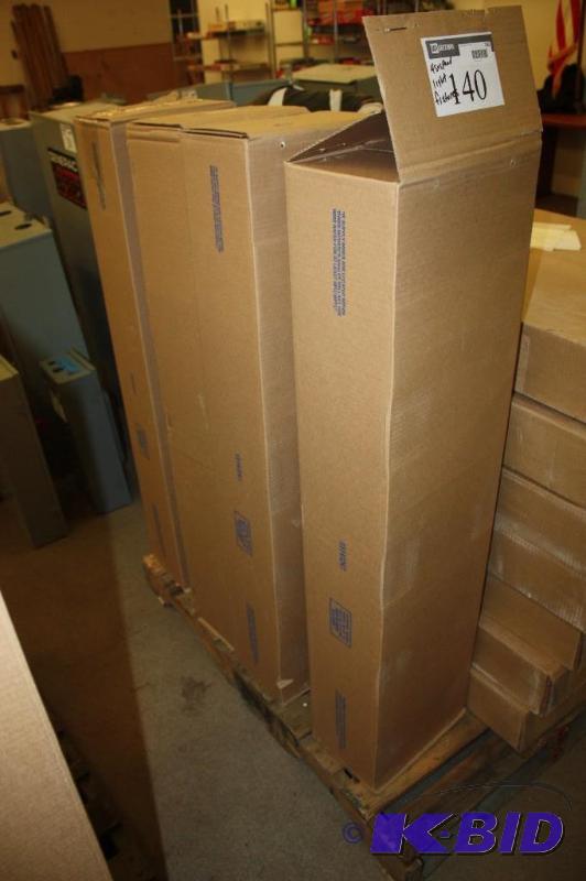 Lot of (4) Suspended Light Fixtures BlackWhite Volt UNV.