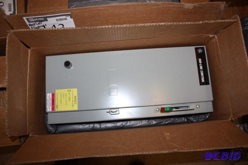 Box Lot Including General Electric 300-Line Control Industrial Circuit Breaker 15A 480V 3 Pole.