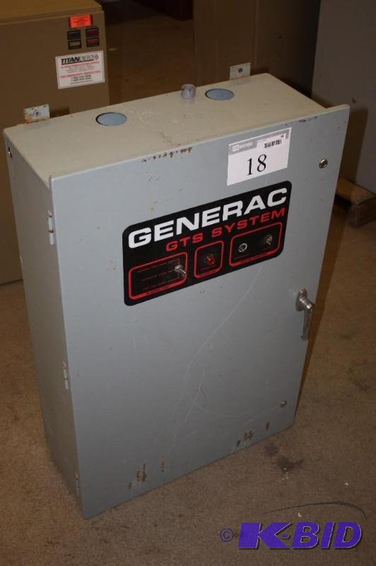 Generac GTS System Transfer System-Data 120240V 90A03008-W Model 150A Max 250V Max.