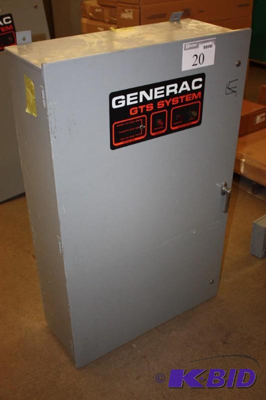 Generac GTS System Transfer System-Data 120240V 90A03875-W Model 200A Max 250V Max 31 x 51.