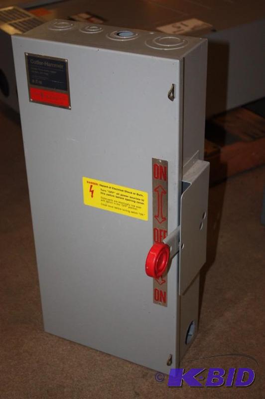 Eaton Cutler-Hammer Double Throw Safety Switch 100A 250V 12 x 25.
