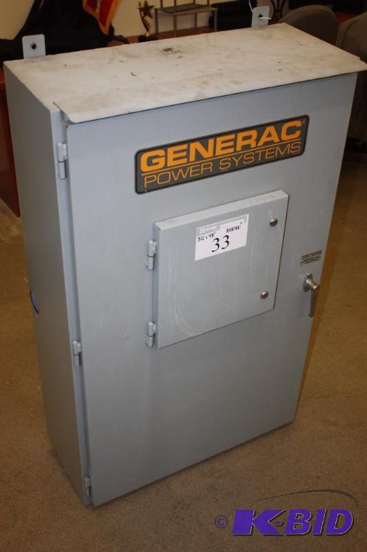Generac Power Systems Transfer System Data 120240V Model 49402 200A Max 480V Max