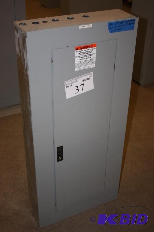 General Electric Electrical Panel 277480V 225A Max Main Lug 42 Circuit 3 Phase wBreakers 20