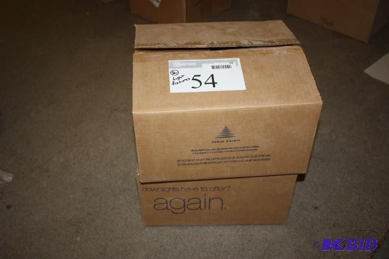 Box Lot of (2) Keystone Light Fixtures Downlights wMounting Bracket RoHS Compliant.