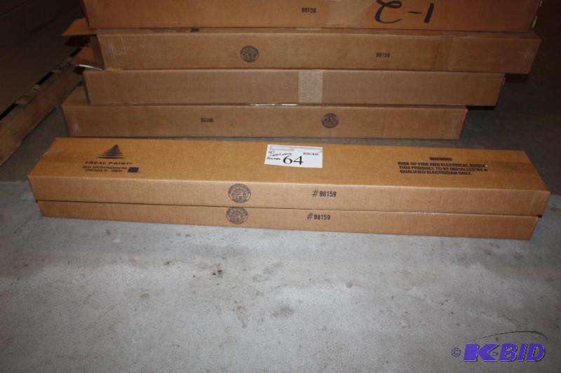 Lot of (2) Light Fixture Frames Focal Point Brand Yoke Drywall Mounting 4 FAVA.