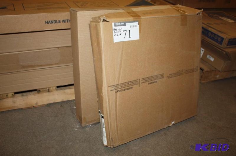 Lot of (2) Lithonia Lighting Light Fixtures 24 x 24.