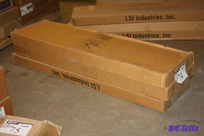 Box Lot of (3) LSI Midwest Lighting Light Housing Units Triad Ballasts White.