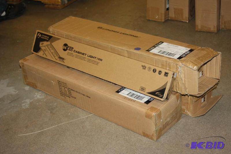 Box Lot of (3) Lithonia Lighting 24 LED Cabinet Light Slim Design 4 perBox.