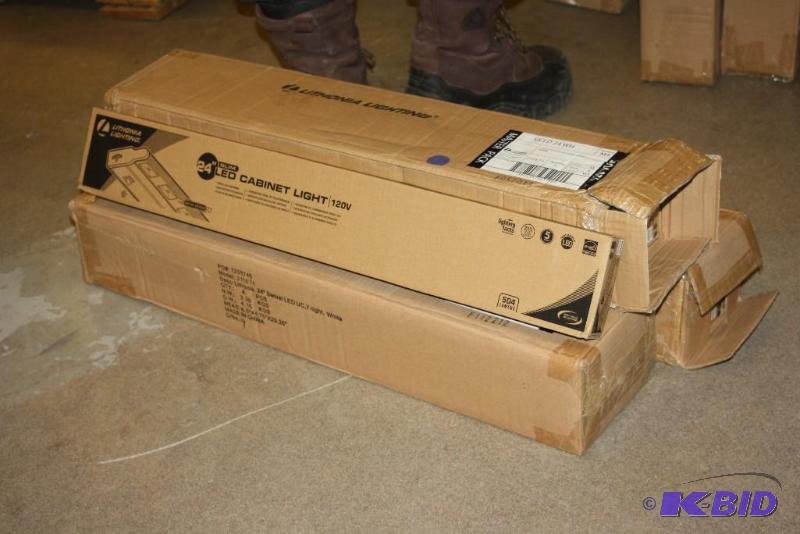 Box Lot of (3) Lithonia Lighting 24 LED Cabinet Light Slim Design 4 perBox.