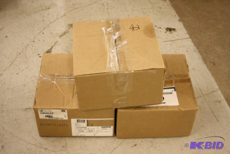 Box Lot of (3) Hanging Light Fixture wHardware Black Modern Design wCord.