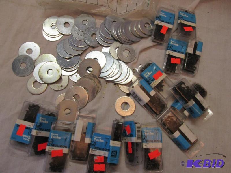 lot 102 image: lot of washers and tacks...