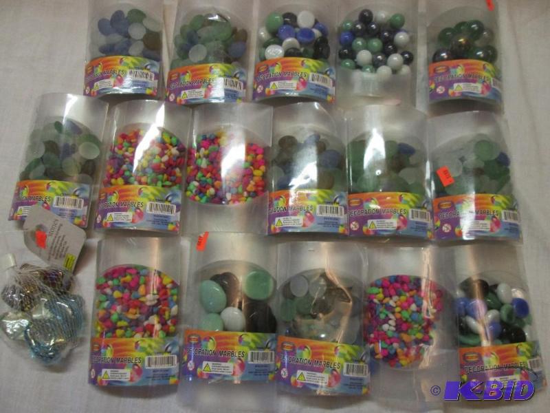 lot 106 image: lot of glass and neon rocks for aquarium dcor...