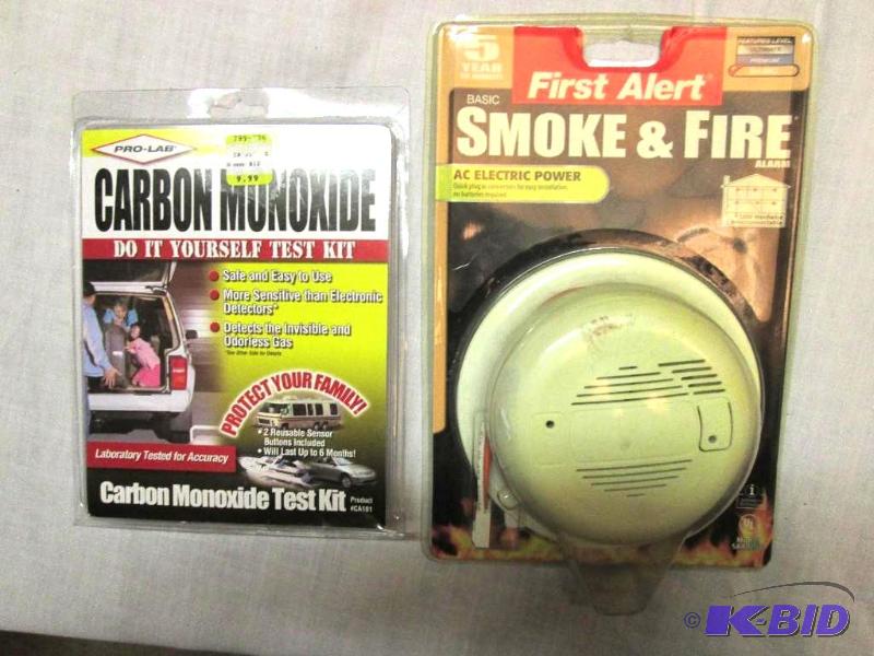 lot 124 image: Carbon monoxide do it yourself test kit, firs...