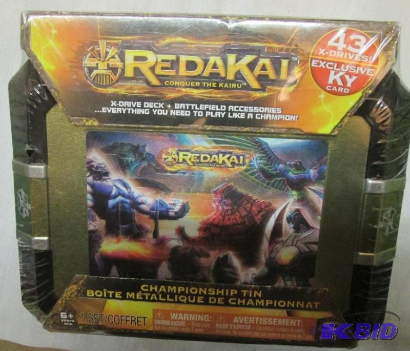 lot 128 image: Redakai 43 x-drives chapionship tin set...