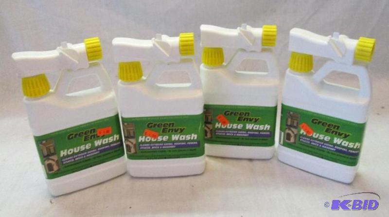 lot 13 image: 4 bottles of green envy house wash 32fl.oz. b...