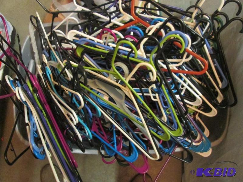 lot 131 image: large lot of colorful hangers various sizes...