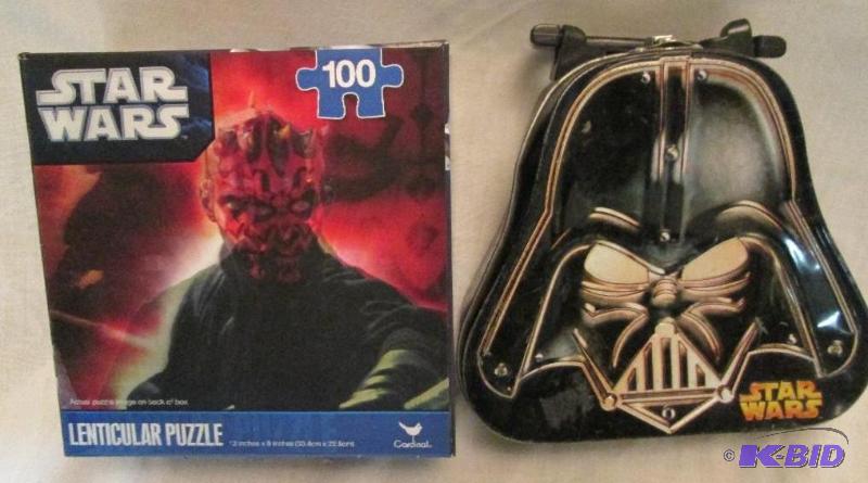 lot 142 image: star wars lenicular puzzle 100 pc. With darth...