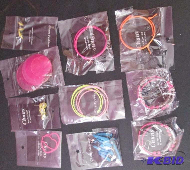 lot 167 image: lot of neon colored earrings brand new- great...