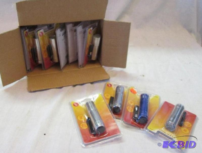 lot 212 image: small box of 9 LED flashlights...