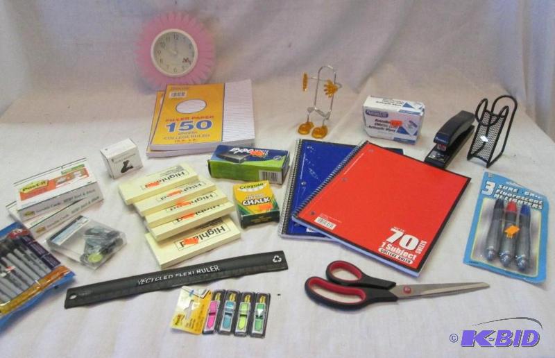 lot 215 image: lot of school and office supplies...