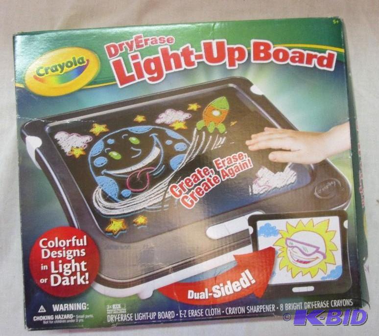 lot 229 image: dry erase light up board...