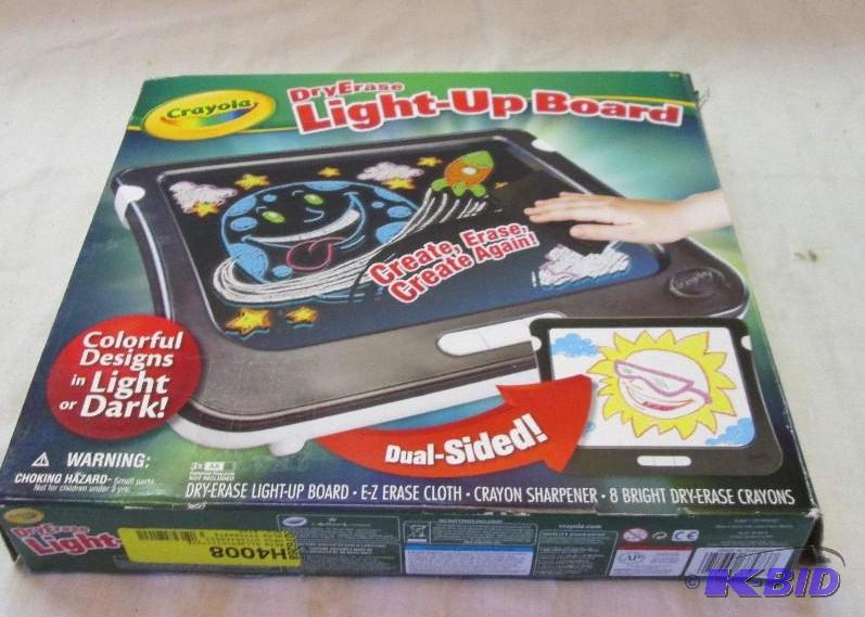 lot 231 image: dry erase light up board...