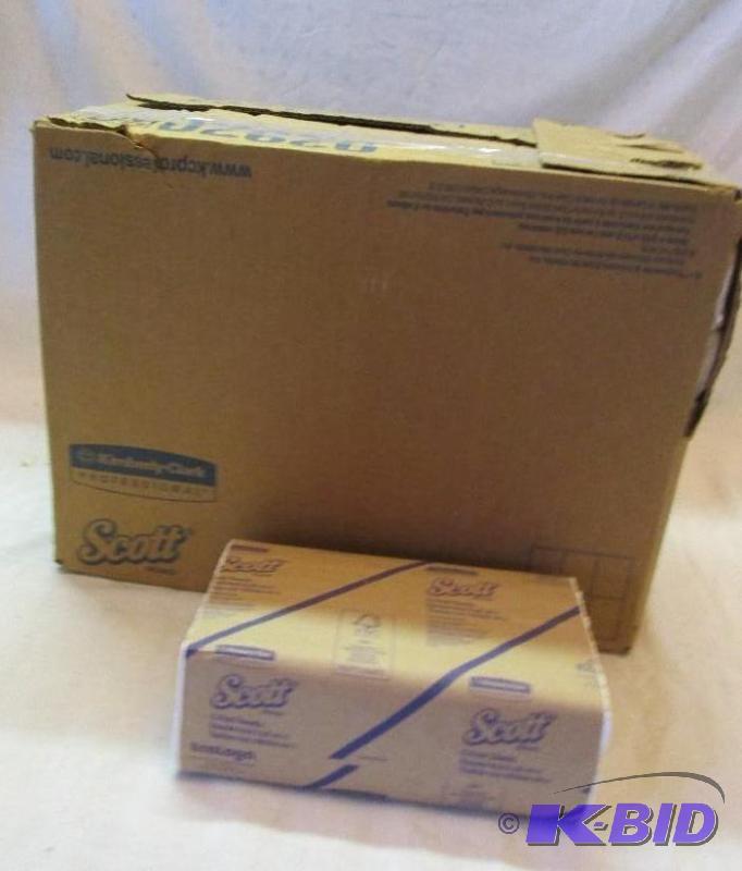 lot 242 image: case of 12 packs 2400 C-fold towels...