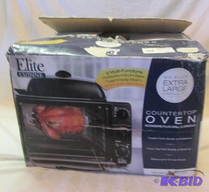 lot 243 image: Elite cuisine conter top oven porisserie plus...