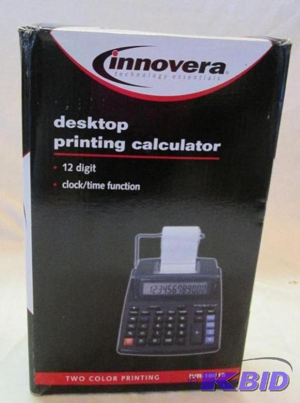 lot 244 image: innovera desktop printing calculator...