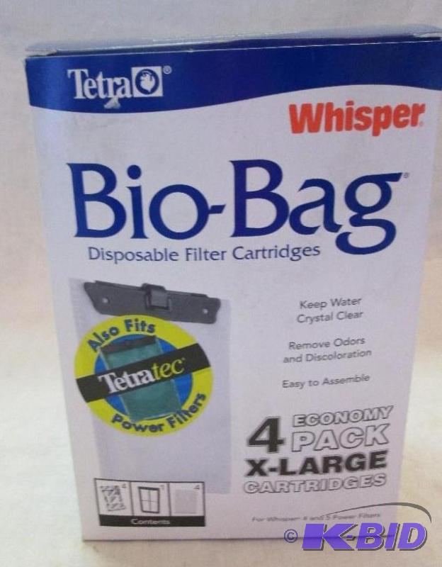 lot 268 image: Tetra whisper bio-bag disposable filter cartr...