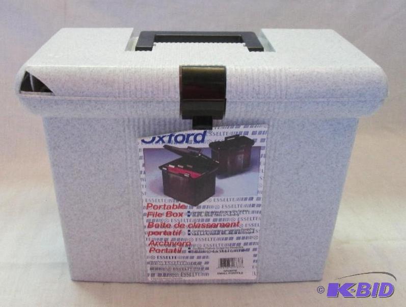 lot 269 image: oxford portable file box...