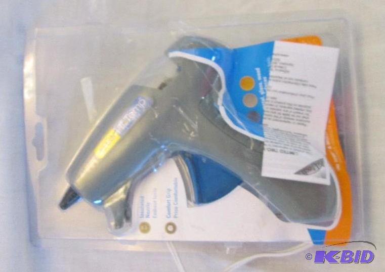 lot 272 image: hot glue gun with comfort grip handle...