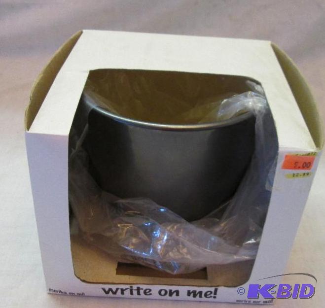 lot 299 image: write on me flower pot...