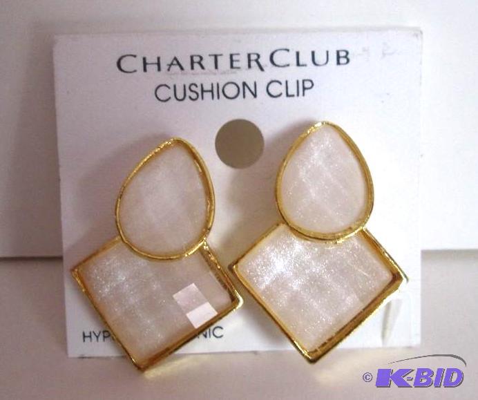 lot 316 image: Charter Club white and gold outline Hypo- all...