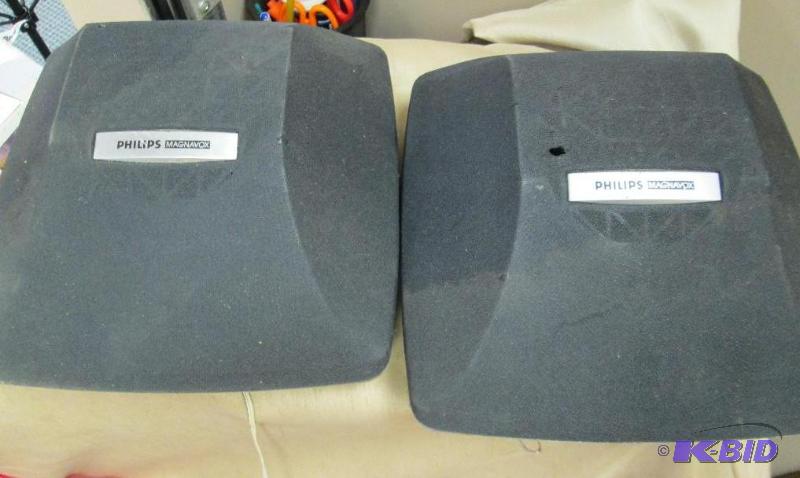 lot 362 image: Philips Magnavox speakers----Used...