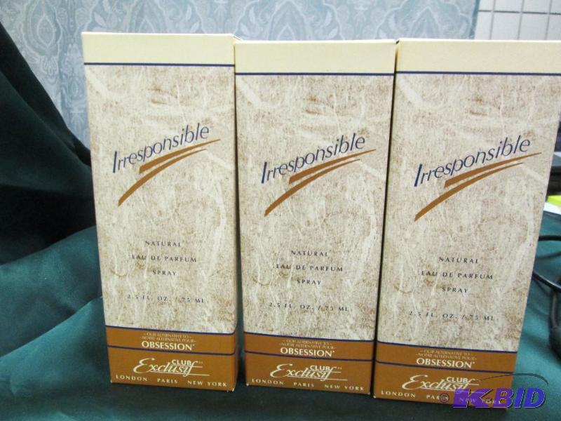 lot 391 image: Qty 3 Exclusif Club- Irresponsible- Our Alter...