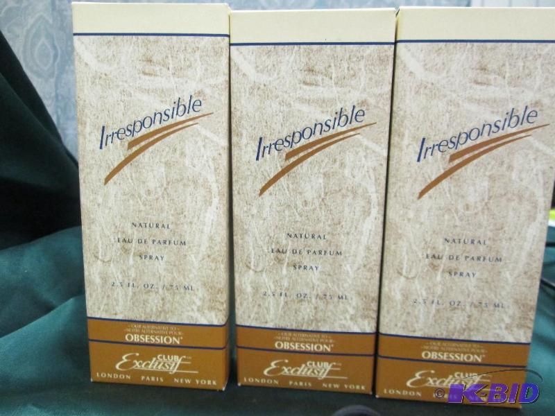 lot 392 image: Qty 3 Exclusif Club- Irresponsible- Our Alter...