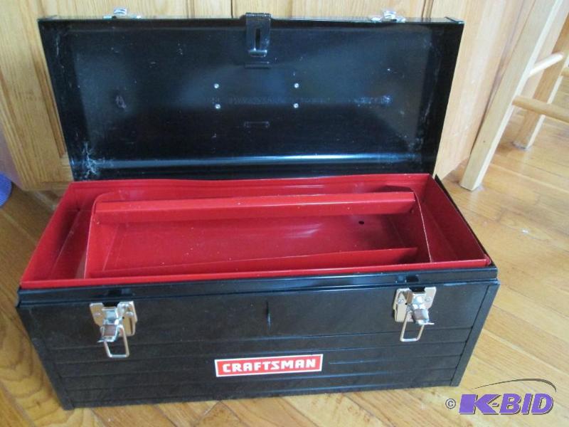 lot 412 image: Brand new Craftsman tool box, 20 inches wide...