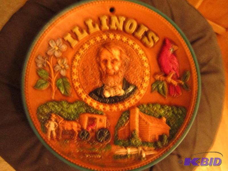 lot 435 image: Illinois state plate...