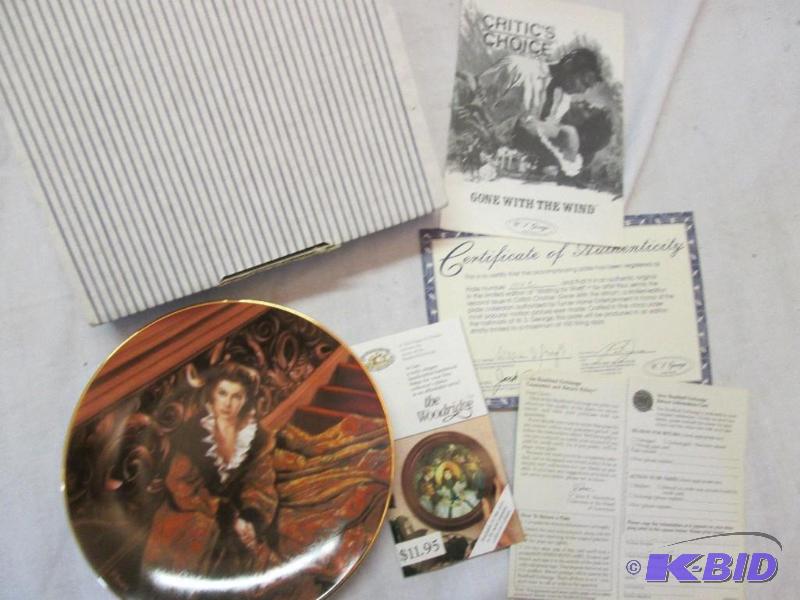 lot 82 image: Gone with the Wind collector plate...