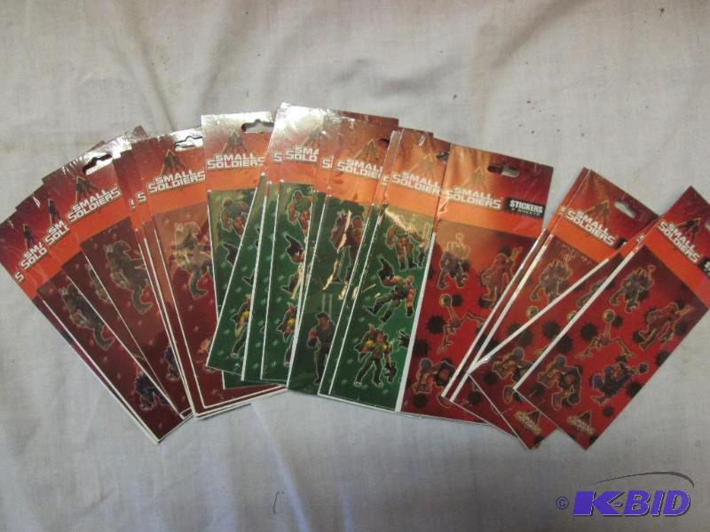 lot 92 image: lot of small soldiers stickers 2 sheets per p...