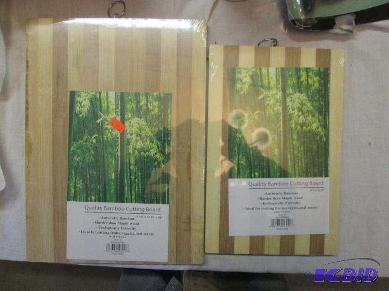 lot 96 image: Quality bamboo Cutting boards 8 x12 x 58...