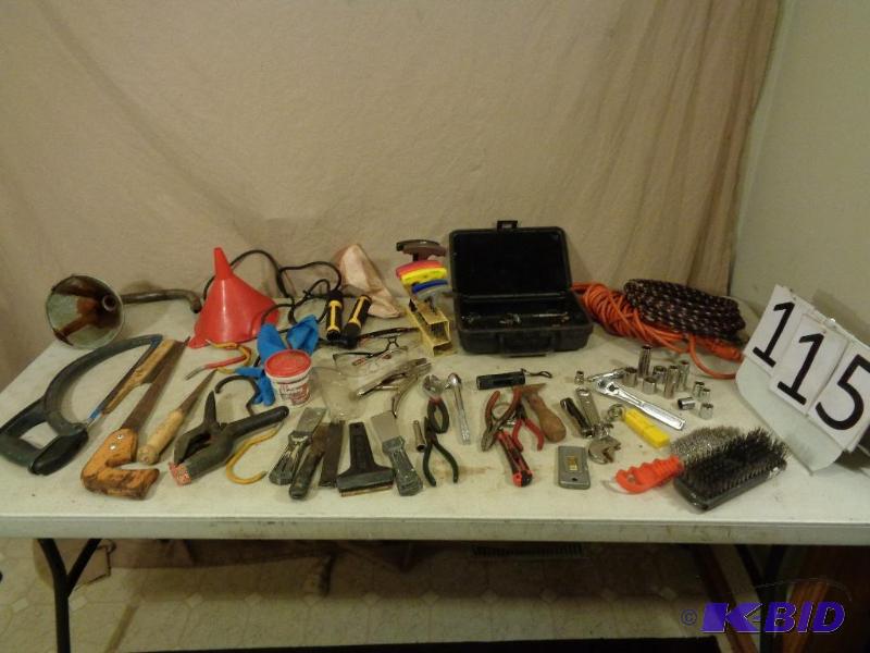 lot 115 image: Lot of Assorted Tools. Hand Tools, Craftsman ...