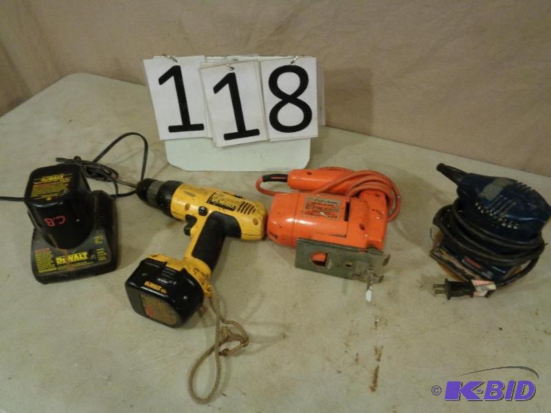 lot 118 image: Lot of Assorted Power Tools. DeWalt&nbspDW97...