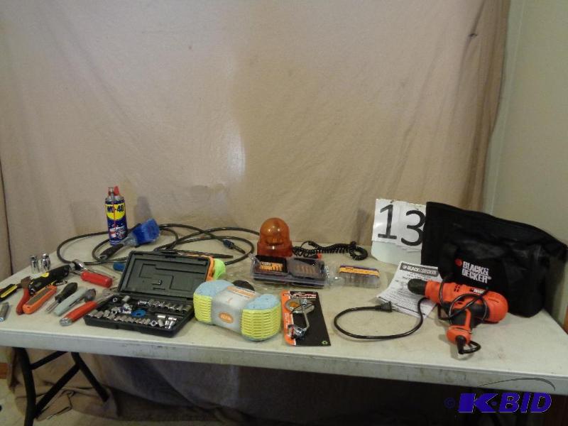 lot 137 image: Lot of Assorted Shop and Tools. Back and Deck...