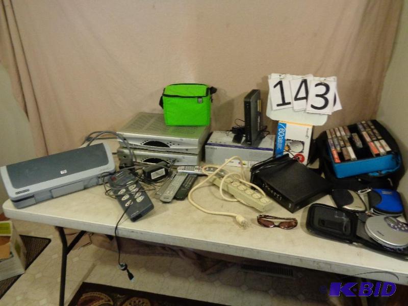 lot 143 image: Netgear&nbspWireless Router, Cable Boxes, Co...